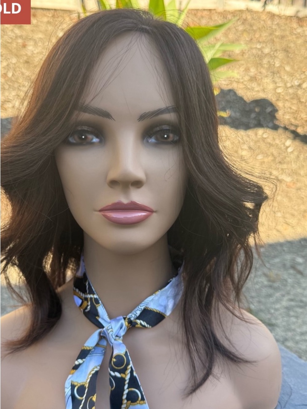 Brown human hair wig with medical cap-Absolutely beautiful!
